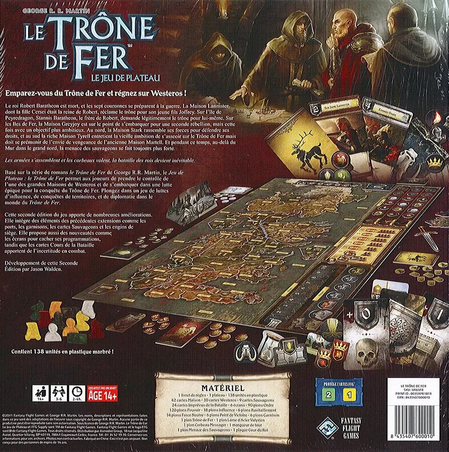 Le Trône de Fer - Jeu de Plateau - 2nd Edition - Jeux de société