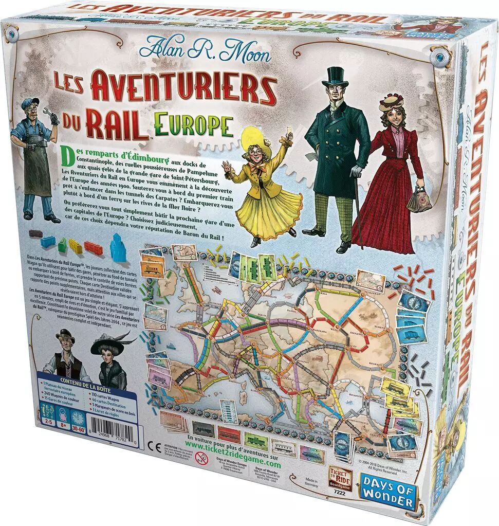 Les Aventuriers du Rail - Europe - Jeu de Plateau - Acheter sur