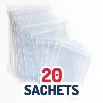 Lot de 20 Sachets ZIP