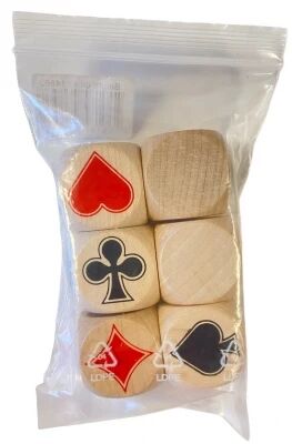 Lot de 6 d�s d\'Atout