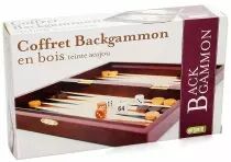 Mallette Backgammon teinté Acajou