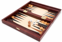 Mallette Backgammon teinté Acajou