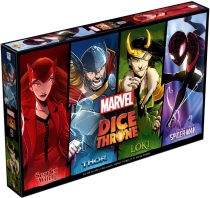 Marvel Dice Throne - Scarlet Witch, Thor, Loki, Spider-Man