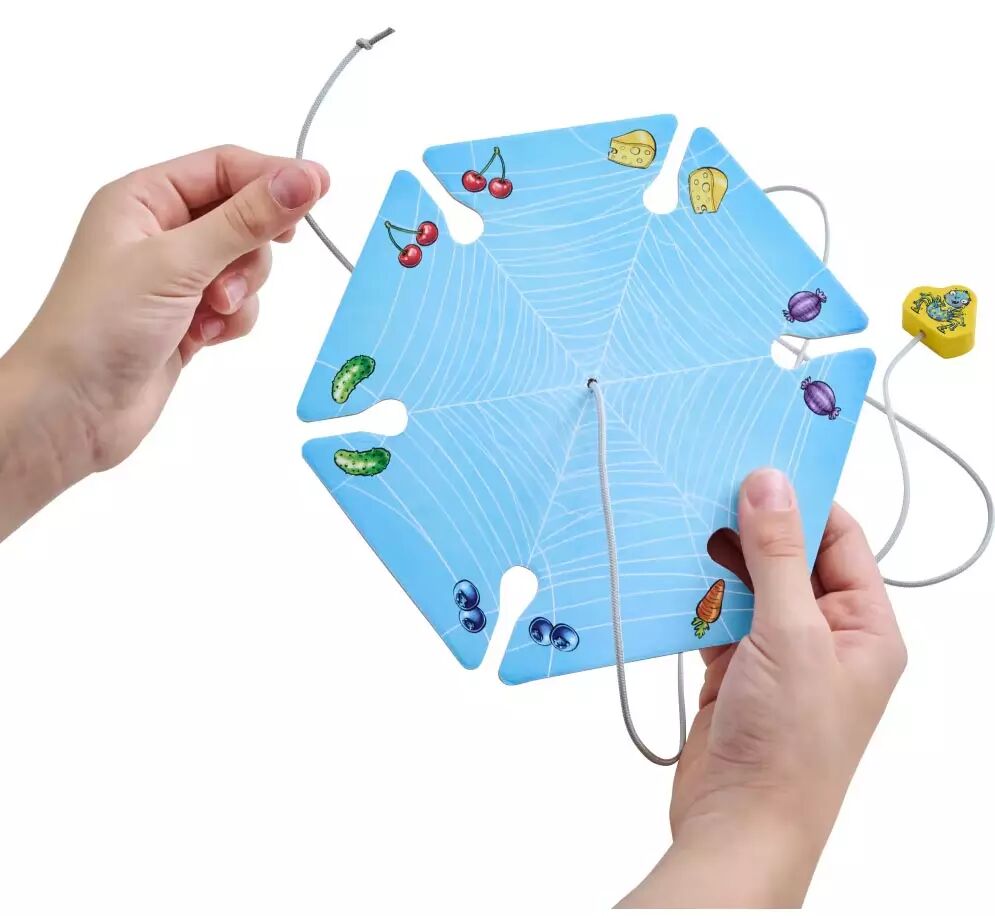 HABA Mimi Spider Gioco Da Tavolo Per Bambini 3+ – Gioco Di Abilità Motorie E Decisione, Con Ragnetto, Dai 3 Anni In Su, Blu E Giallo