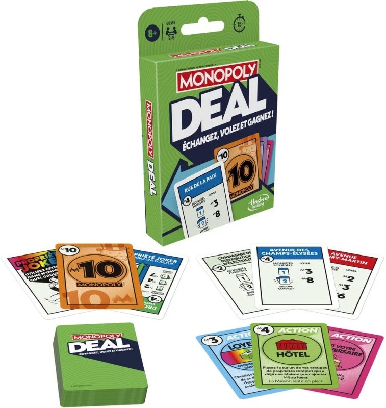 Monopoly Deal : Édition 2024 - Jeux de Cartes 