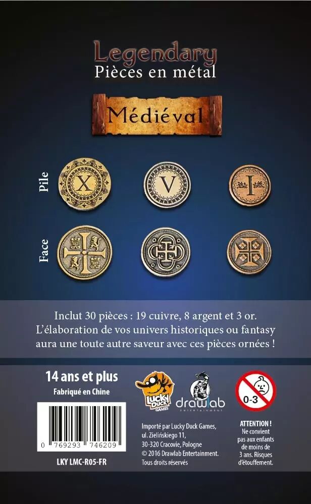 Legendary Metal Coins  Drawlab Entertainment