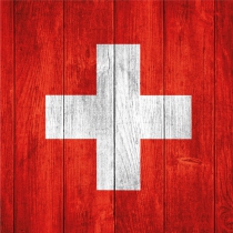 Piste de Dés :Wood Swiss Flag