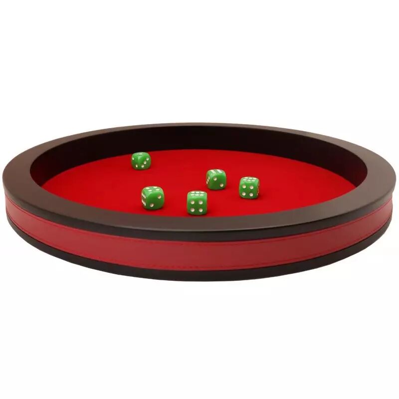 Grande Piste en bois pour jeu de dés diamètre 40 cm.