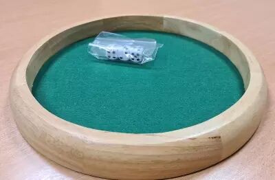 Piste de D�s ronde en Bois 29cm