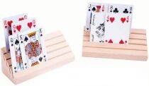 Porte-Cartes Pyramide en bois massif (x2)