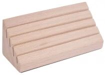 Porte-Cartes Pyramide en bois massif (x2)