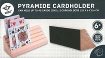 Porte-Cartes Pyramide en bois massif (x2)