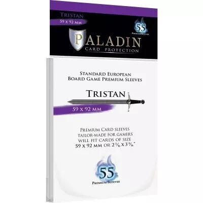 Prot�ge-Cartes Paladin - Tristan 59x92mm