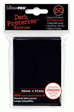 Prot�ge-Cartes Ultra Pro 66 x 91mm Dos Noir (x50)