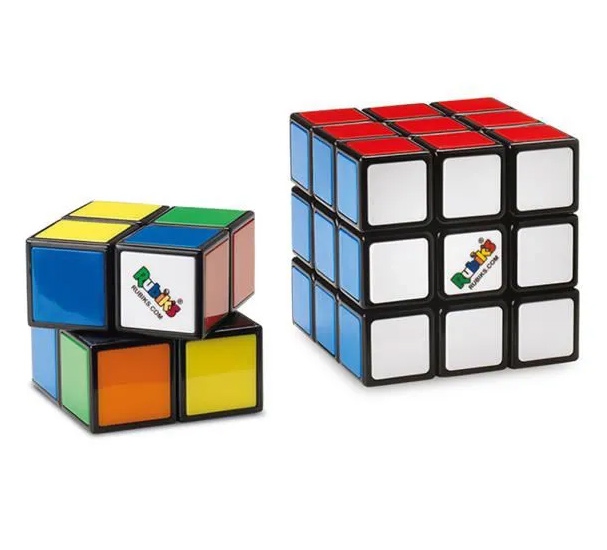 packs de 2 puzzles classiques de correspondance de couleurs Pack de cubes Rubik’s Cubes 2x2 et 3x3 originaux Collection Rubik’s Cube avec son Guide de poche 