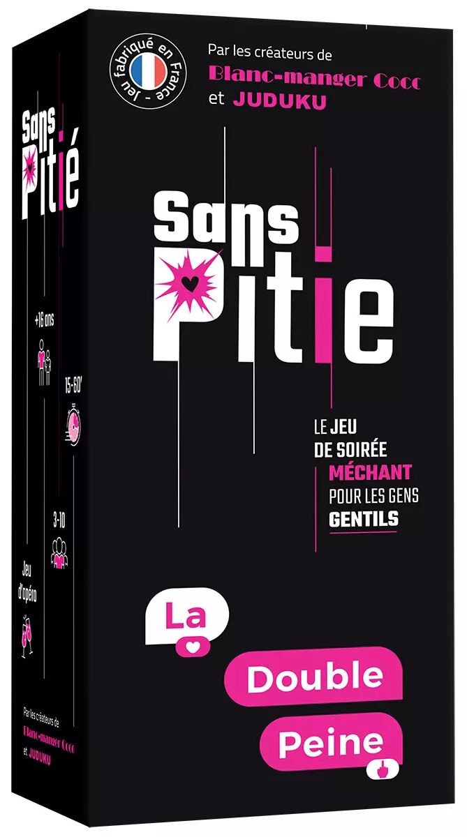 Sans Pitié - La Double Peine - Jeu d'Apéro - Acheter sur