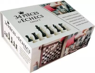 Set 34 pi�ces �checs Plastique T5