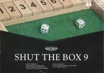 Shut The Box 9 en bois avec 2 dés