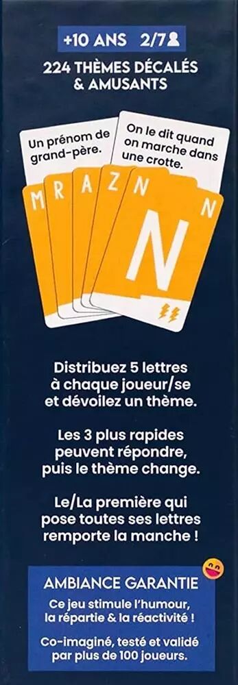 Jeu de société Speed BAC, version originale