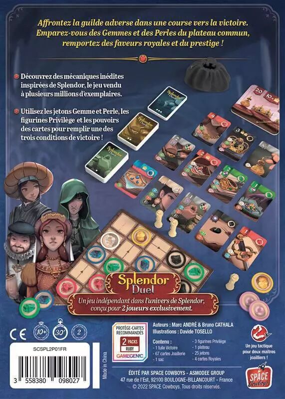 Splendor Duel - Jeu de Réflexion pour 2 Joueurs - Acheter sur Espritjeu.co