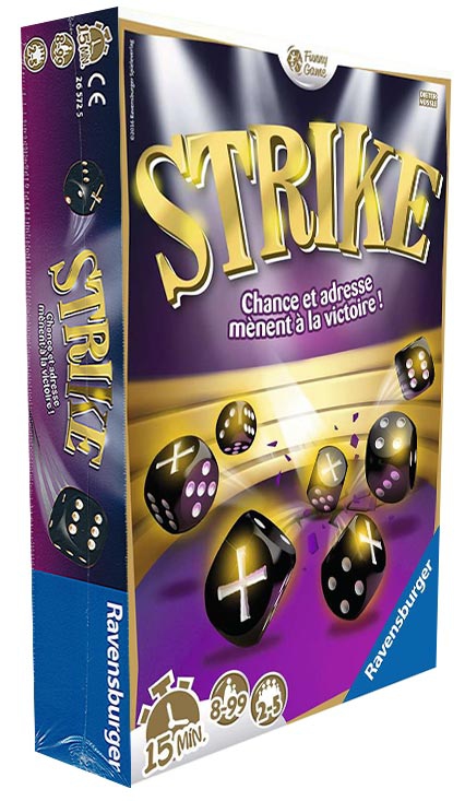 Ravensburger - Strike - Jeu d'ambiance - Jeu de dés - famille ou entre amis  - de 2 à 5 joueurs - à partir de 8 ans - Mixte - 26572 - Version française