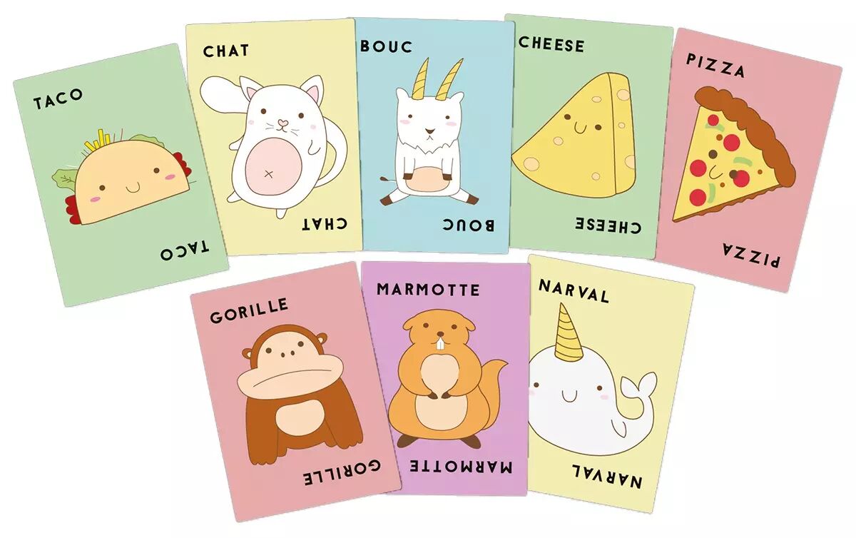 Jeu de cartes - Taco Chat Bouc Cheese Pizza - Jeux d'ambiance