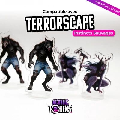 Terrorscape Instincts Sauvages : Pack de Jetons Acryliques