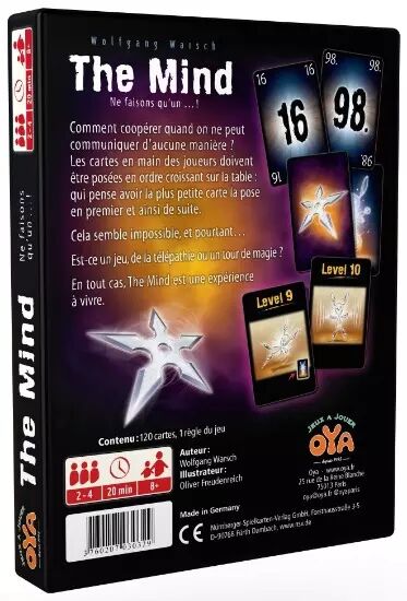 The Mind - VF - Jeu de Cartes Coopératif - Boutique Esprit Jeu