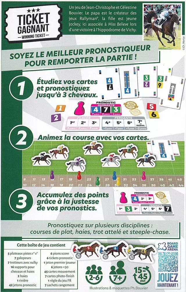 Ticket Gagnant - Jeu de Pari Hippique - Acheter sur