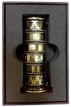 Tour &agrave; D&eacute;s Spinner en m&eacute;tal - Effet Vieil Or