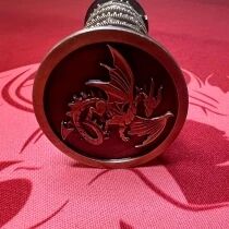 Tour &agrave; D&eacute;s Spinner en m&eacute;tal - Effet Vieil Or