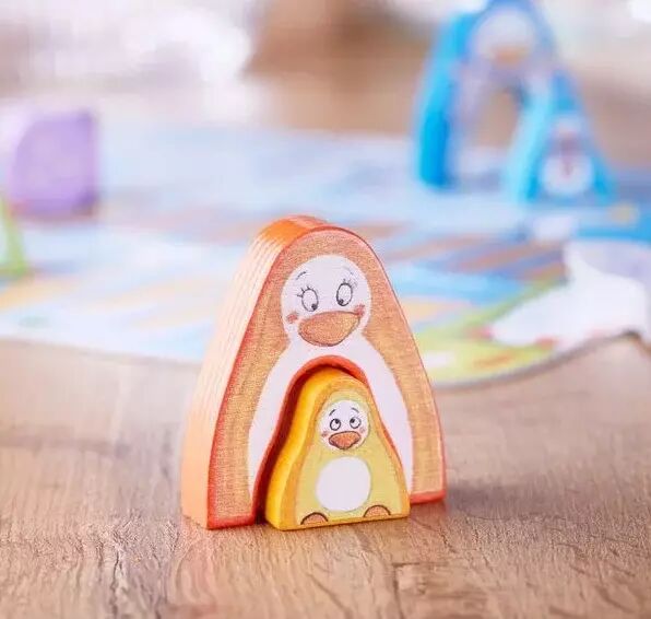 Assiette Enfant HABA Motif Pingouin - Diamètre 18 Cm, Mélamine Robuste, Anneau Antidérapant En Caoutchouc