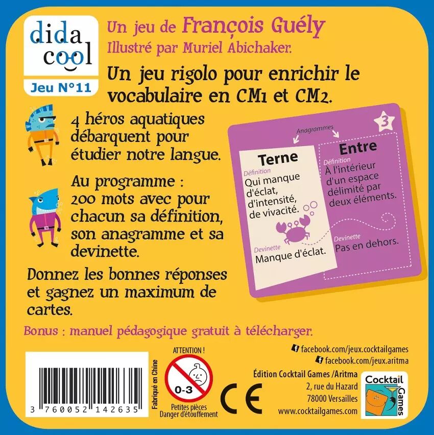 Vocadingo jeu de vocabulaire dès 7 ans